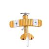 1Pc Retro Iron Airplane Figurine Metal Biplane Model Vintage Glider Miniature Home Decor Office Display Collectible Gift
