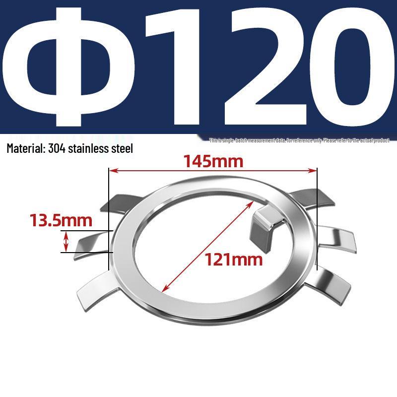 65MN Manganese 304 Stainless Steel Six-Claw Anti-Loosening Lock Nut Washer