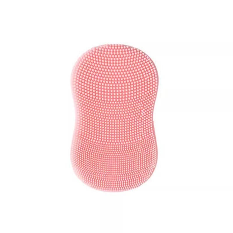 3PCS Soft Handheld Silicone Facial Cleansing Brush Anti-Slip Face Exfoliating Scrubber Brush
