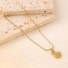 18K Gold Plated Titanium Steel Necklace for Women - Colorfast, Luxurious & Versatile Clavicle Chain