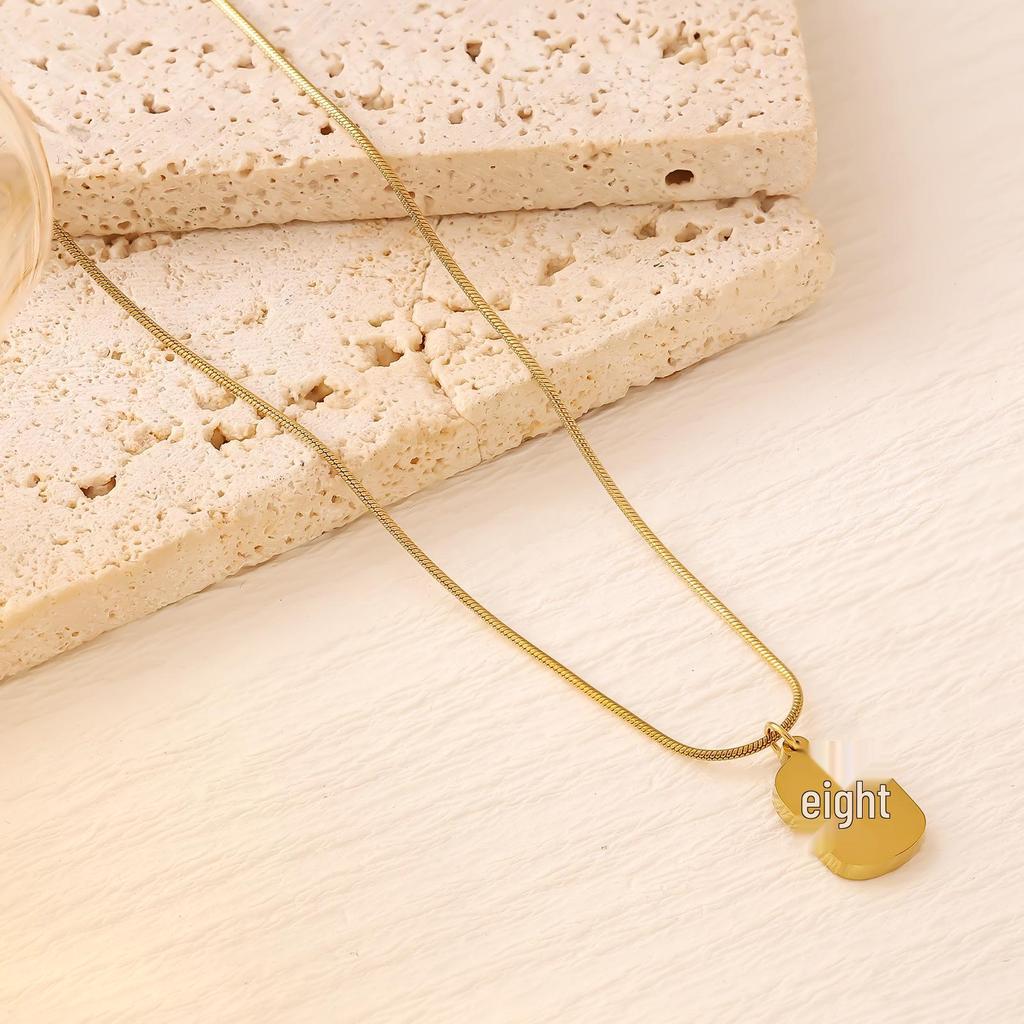 18K Gold Plated Titanium Steel Necklace for Women - Colorfast, Luxurious & Versatile Clavicle Chain