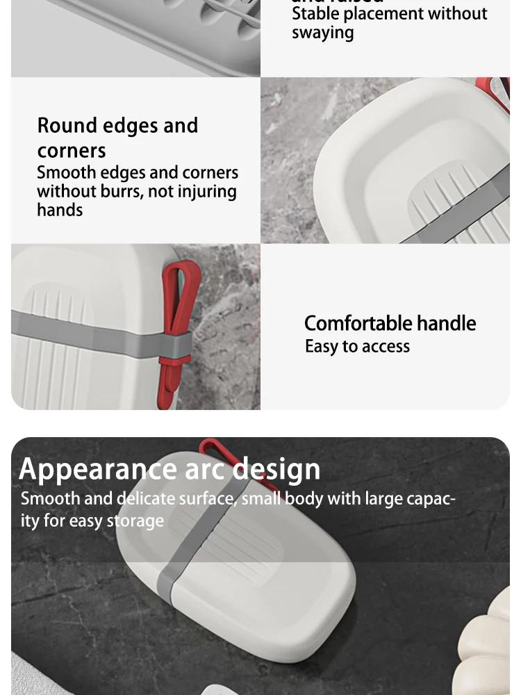 1Pc Portable Soap Dishes Sealed Storage Box Waterproof Travel Home Bathroom Soap Box Outdoor Storage Box Soap Box Organizer Tray