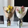 10PCS Kraft Paper Bouquet Wrapping Paper Packing Material Flower Paper Bag  Valentine's Day Gift