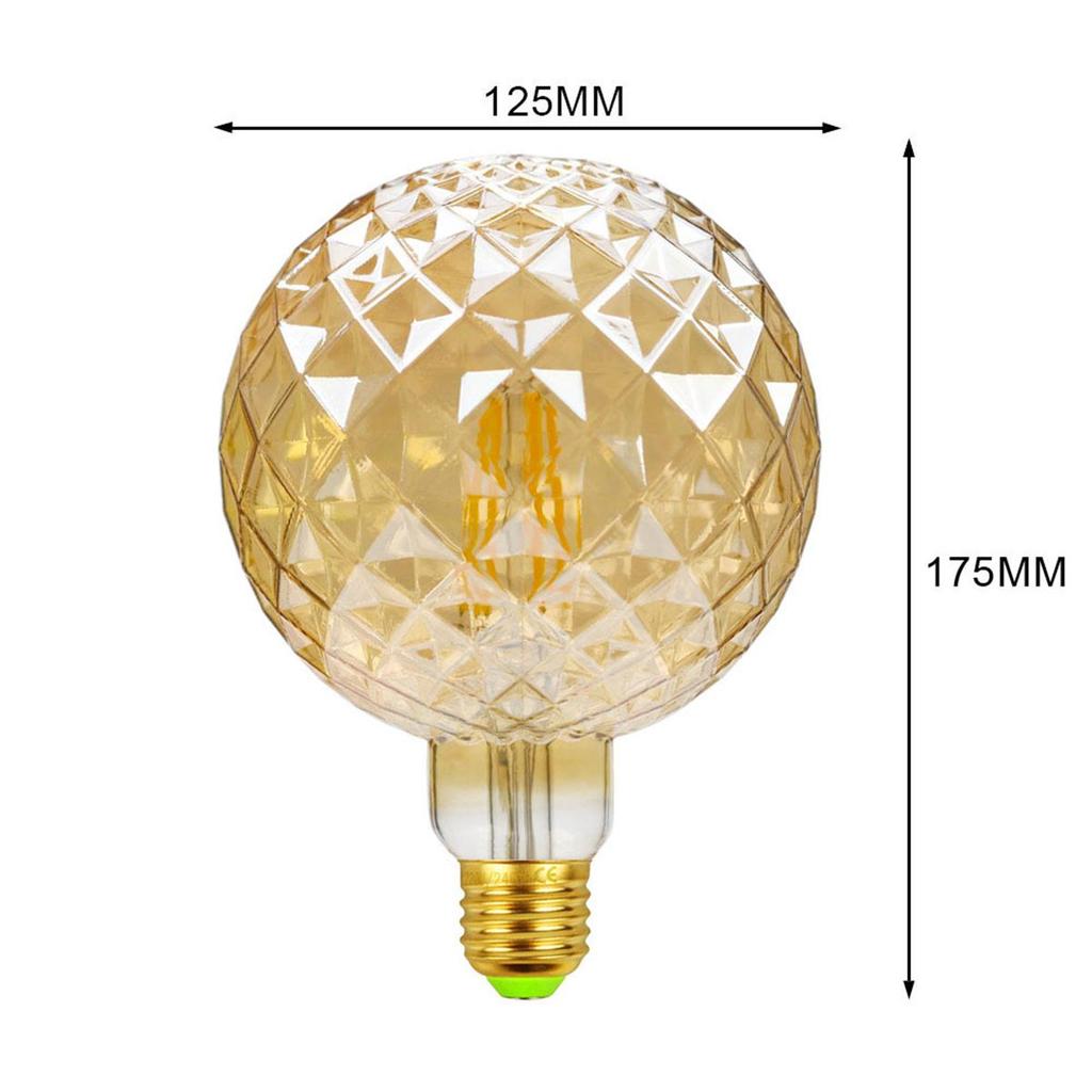 Led Bulb Special Shaped 220v Filament G125 Clear Vintage Bulbs Decorative Retro E27 Warm White Gold Lighting 2700k Edison