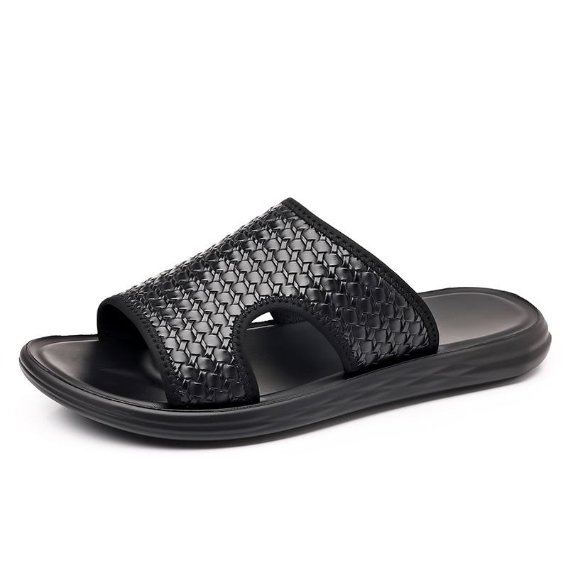 

WAERTA Men s Flip Flops Summer New Lightweight Woven Slippers Fashion Casual Outdoor Sandals Breathable Anti Slip Beach Shoes 45