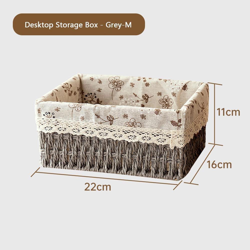Imitation Rattan Rattan Storage Baskets Vegetable Fruit Multi-Purpose Hand-woven Baskets Home Decoration Storage