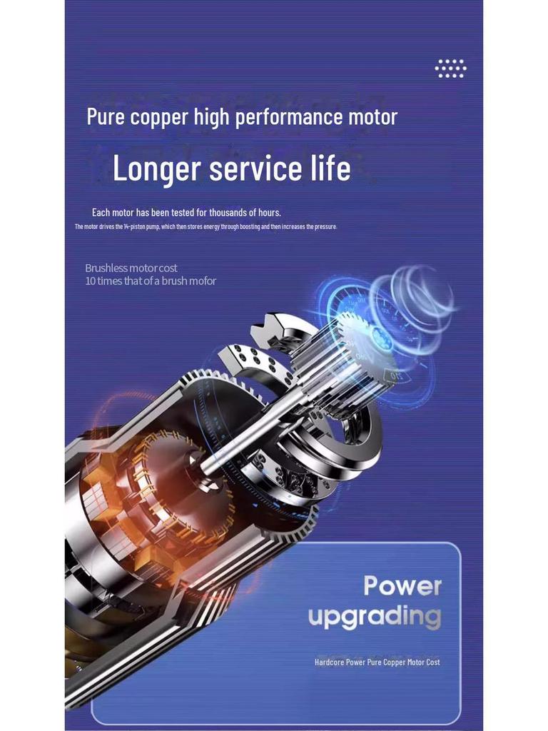 Portable High-Pressure Wireless Water Gun for Car Washing and Cleaning