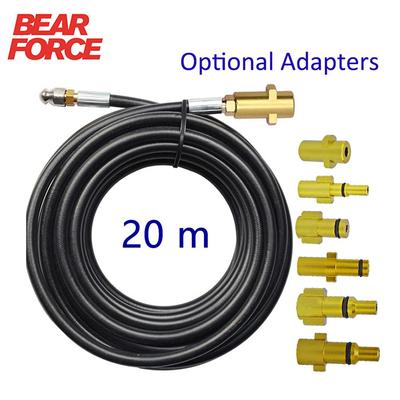 20m High Pressure Washer Sewer Drain Water Cleaning Hose Pipe Sewer Jet Nozzle for Karcher Interskol Huter Nilfisk STIHL Bosch