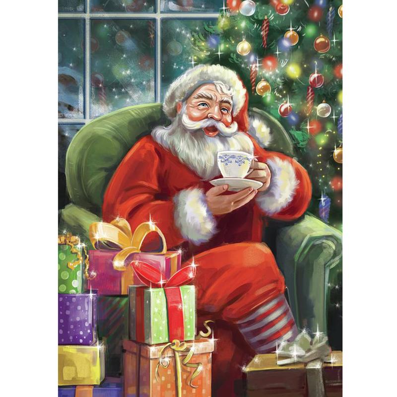 DIY 5D Diamond Painting Santa Claus Cartoon Full Round Drill Diamond Embroidery Christmas Winter Snow Cross Stitch Home Decor
