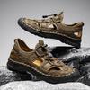 Fashion Slip-on Men's Sports Shoes Handmade Sandals Net Footwear Breathable Light Soft Casual Shoes Summer Wading Aqua Shoes Mesh Flats