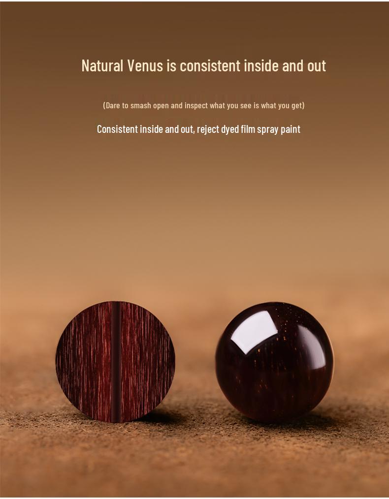 Red Sandalwood Bracelet: Small-Leaf, Golden Patina, Weathered Grain, Literary Style with 13 Prayer Beads. Perfect for Couples.