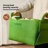 Large Foldable Storage Basket High-Capacity Felt Storage Bin for Organizing Clutter for Home and  Trunk Storage