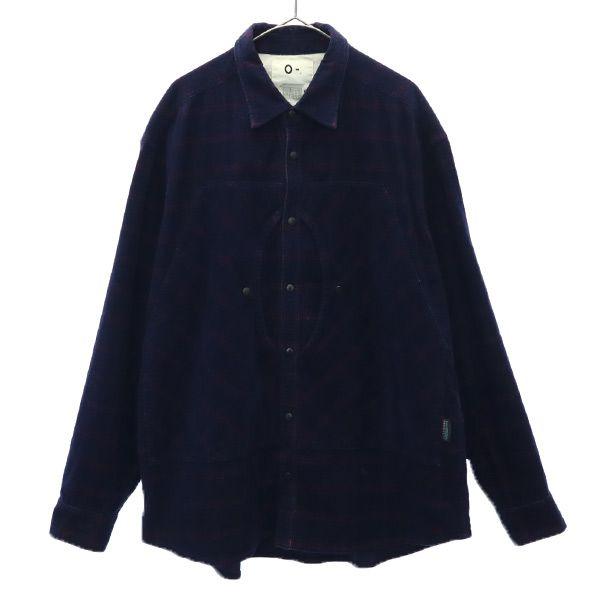 HAZARDOUS PRODUCTS made in Japan check Long sleeve Corduroy shirt Jacket Men's Used