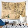 Middle Retro Earth Map Tapestry Wall Hanging Decorative Wall Tapestries Wall Art Decoration Tapestries Home Decor For Dormitory