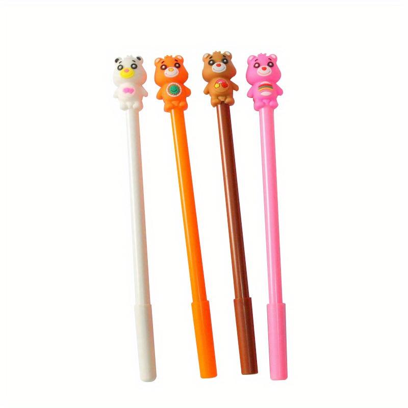 Rientro a scuola stagione 10 pezzi penna gel orsetto cartone animato 0,5 mm cancelleria creativa per l'apprendimento penna a base d'acqua scrittura carina penna firma ufficio