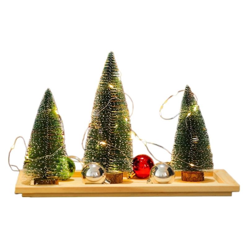 

Artificial Table Christmas Tree Decoration Beautiful Table Christmas Tree with Festivale Lights Elegant Stand Ornament