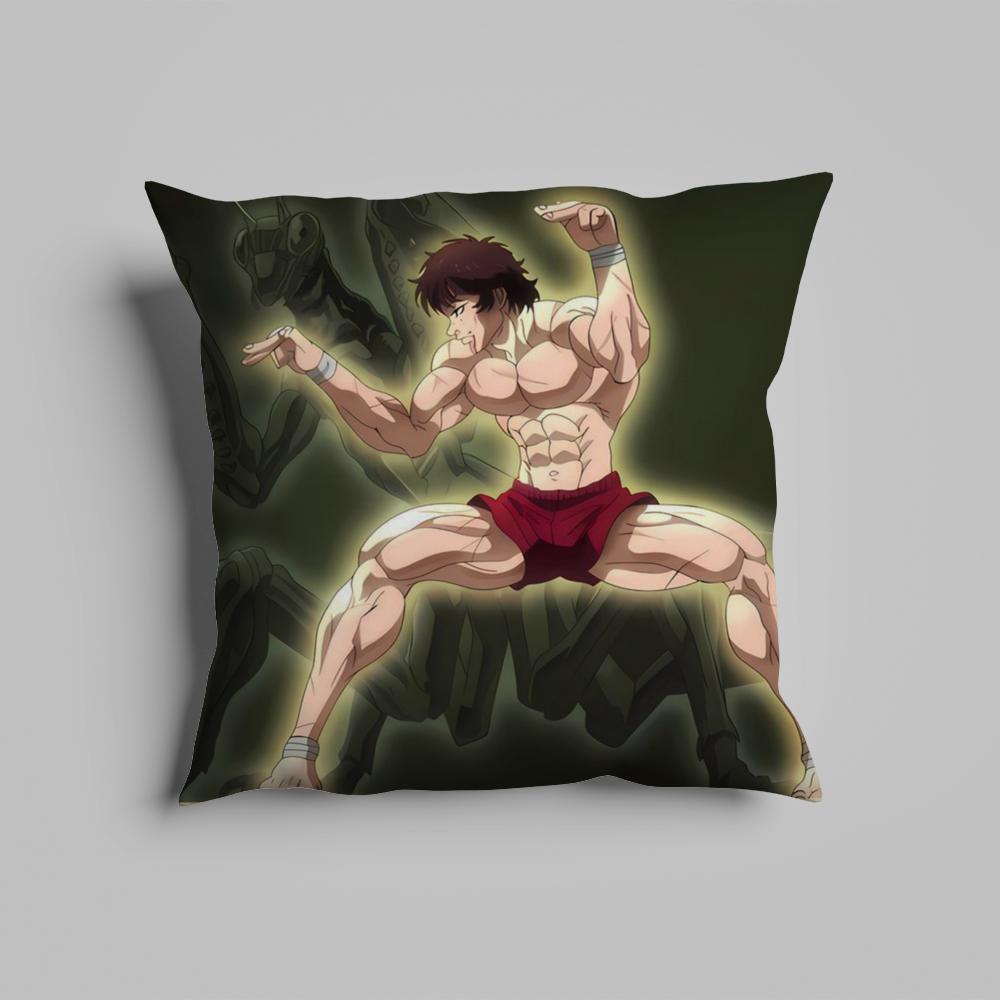Pillow Case luxurious home office, sofa decorative Multi sized car seat cushions, pillowcases B-Baki the G-Grappler