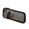 Black Mesh Travel Makeup Brush Bag for Eyebrow Pencil, Eyeliner, Eyeshadow & Powder Brushes