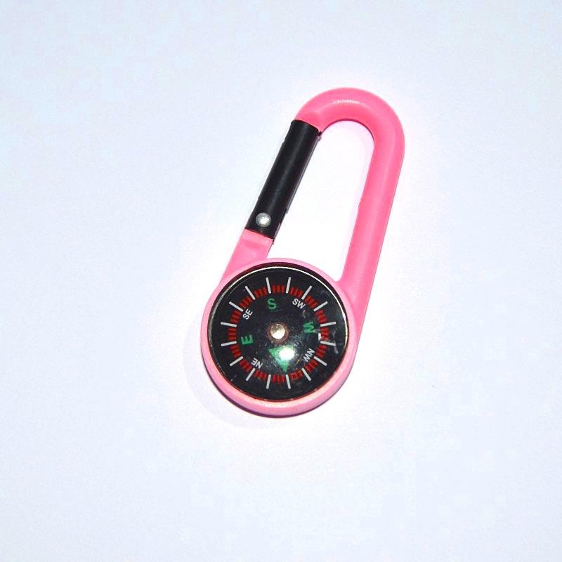 Multifunctional Outdoor Plastic Carabiner Compass Compass Quick Release Keychain Compass Carabiner Quick Release Buckle