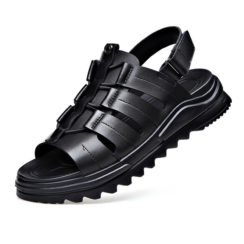 Roman Casual Patchwork Foam Sandals: Trendy Versatile Slip-on Beach Outdoor Men s Shoes. 42
