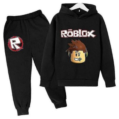 Roblox Kinder Jungen Mädchen Langarm Trainingsanzug Set Hoodie Sweatshirt Pullover Oberteile Hosen Outfits -HD