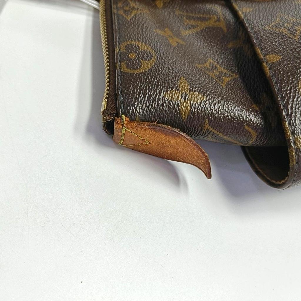 [Pre-Owned] Classic Monogram Canvas And Leather Trimmed Detail Tote Shoulder Bag - Fair #CGLY4B