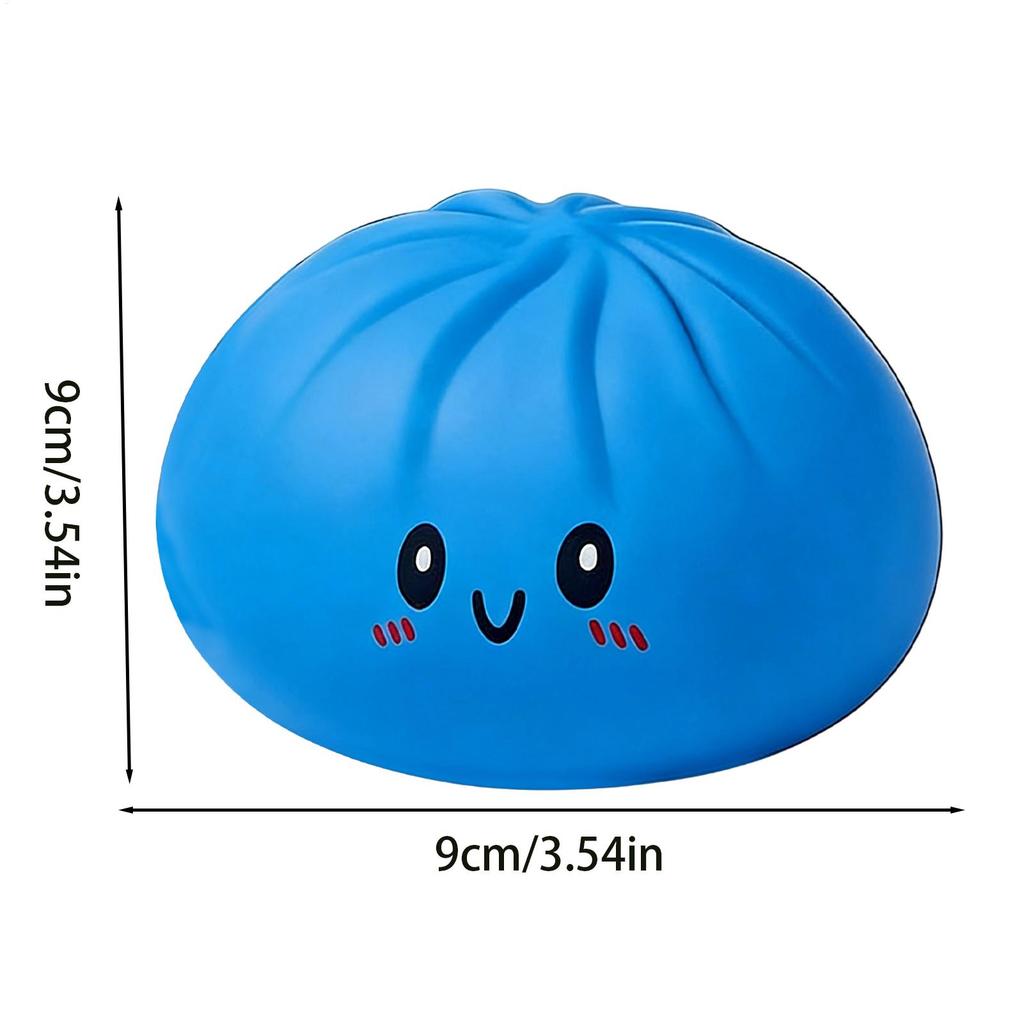 Squeeze Toy Stress Relief Simulated Dumpling Baozi Reusable Low Rebound Sensory Dough Ball For Relieve Anxiety Release Emotions