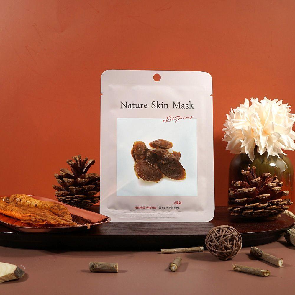 UCNOAXRP Daily Moisturizing Mask Pack for Dry Skin, 10 Packs of Red Ginseng