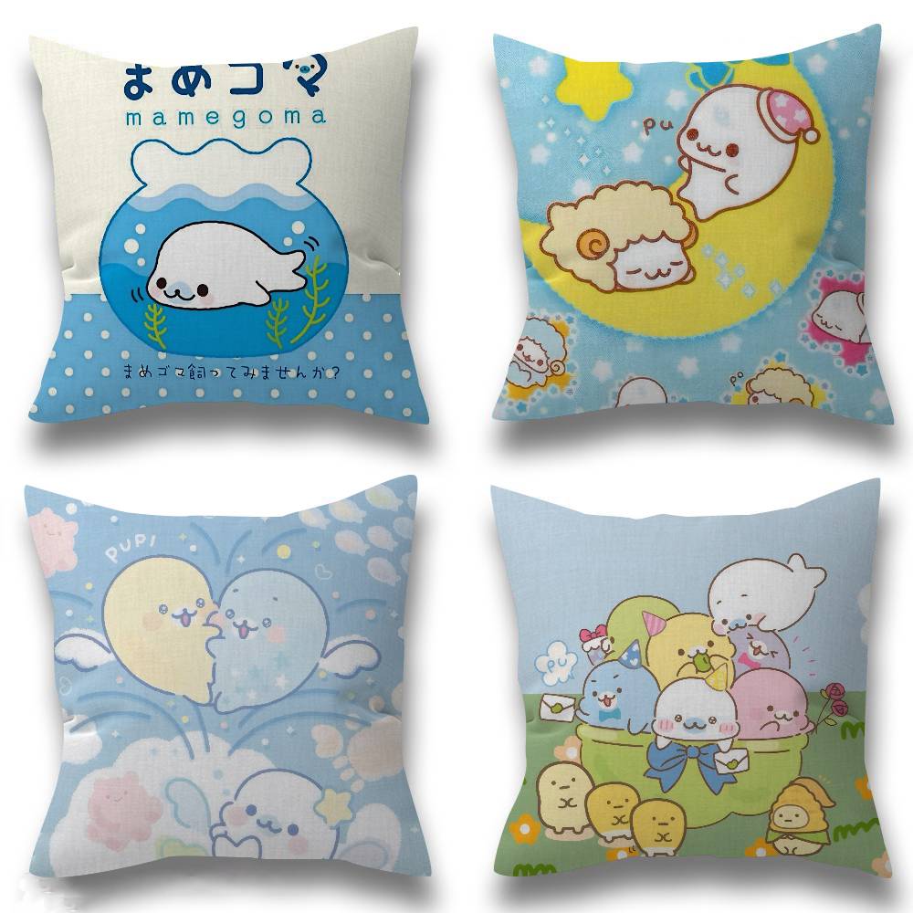 Kawaii Cartoon Mamegoma anime Pillow Gift Home Office Decoration Bedroom Sofa Car Cushion Cover case 45x45