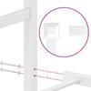 Metal Bed Frame with Headboard and Footboard White 120 x 200 cm