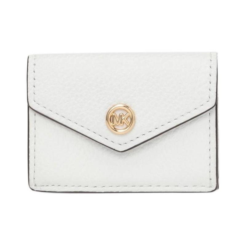 MICHAEL KORS Charm POP gold hardware accessories cowhide wallet small size women s optical white золотой