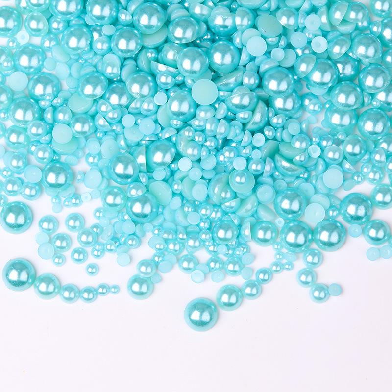 3-10Mm Perle Semi-Rotunde Mixte 5400 Buc Pungă Abs Evidențiere Perlă Plată Bricolaj Accesorii Îmbrăcăminte