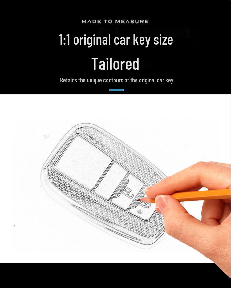 Toyota A Style TPU Carbon Fiber Car Key Case