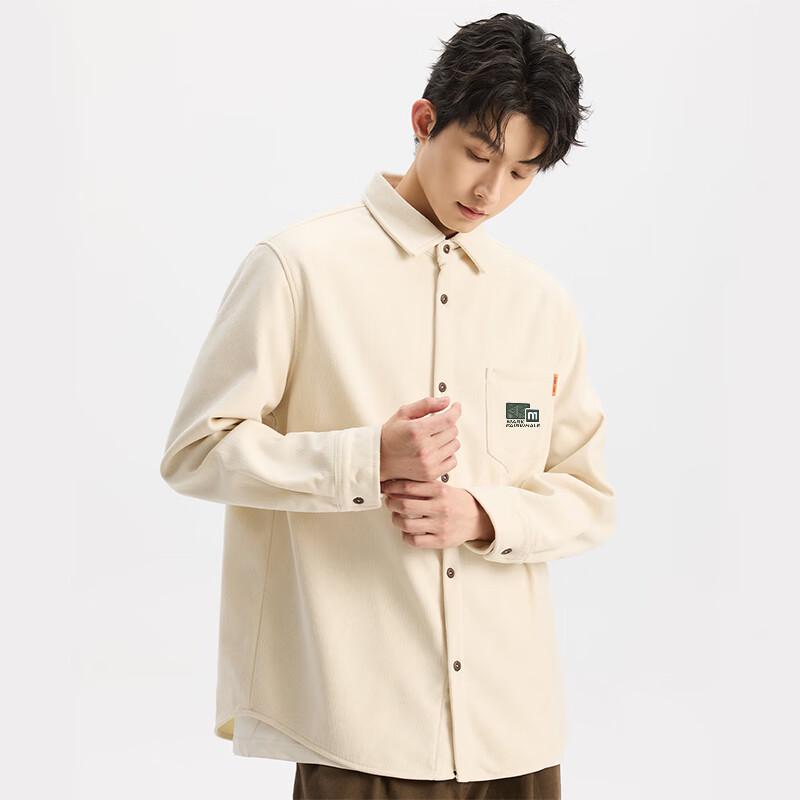 Mark Fairwhale Men's American Retro Plus Velvet Corduroy Shirt