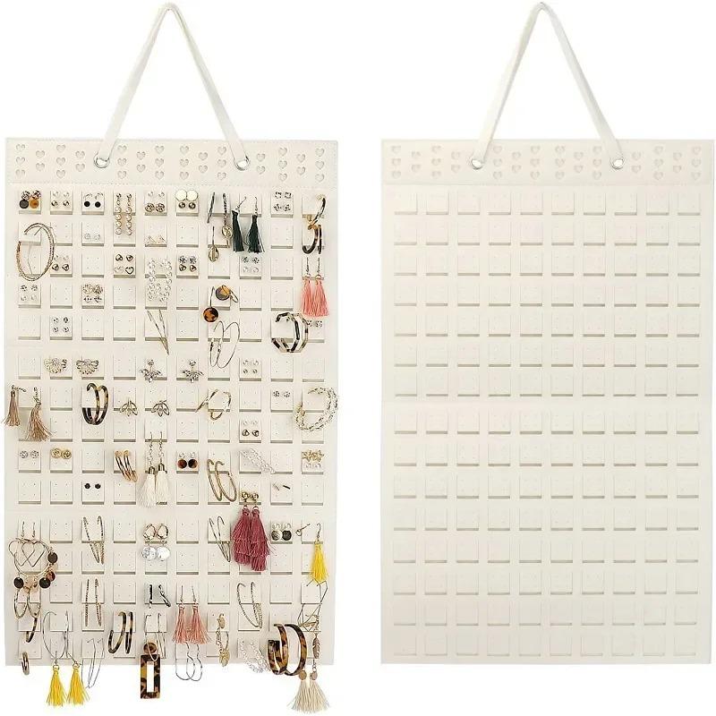 Felt Earrings Storage Hanging Bag Wall Hanging Jewelry Display Shelf Necklace Ring Earrings Storage Bag Jewellery Organizer