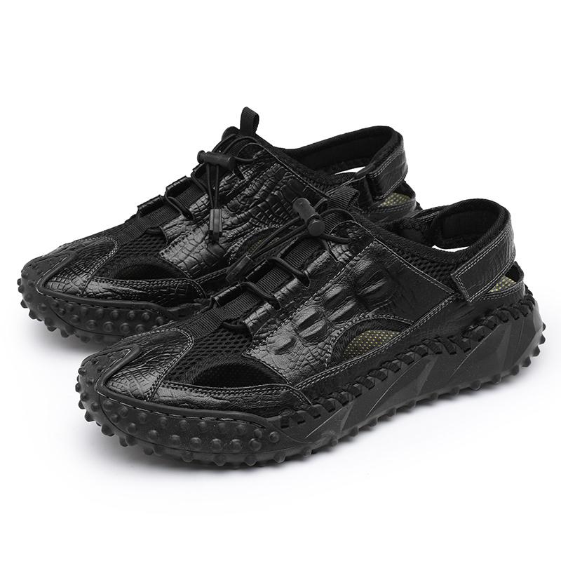 

Модные весенне-осенние повседневные кожаные туфли для мужчин, роскошные открытые туфли для вождения, удобные мужские кроссовки, универсальные мужские туфли без застежек 46 чёрный