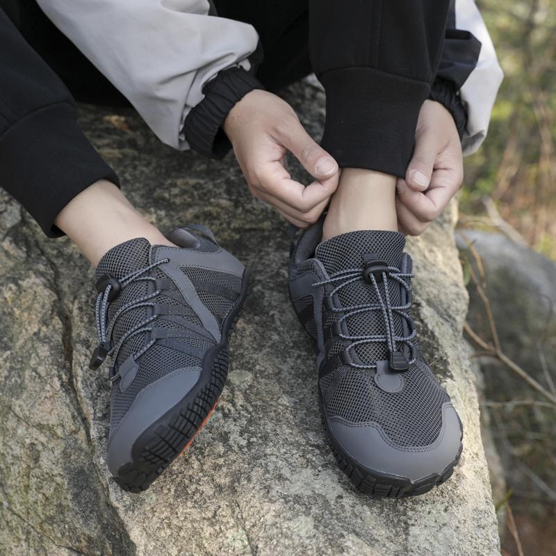 Hiking Sneakers Barefoot Sports Shoes Camping Trekking Shoes Non-slip Elastic Sole Breathable Mesh Fitness Training Footwear