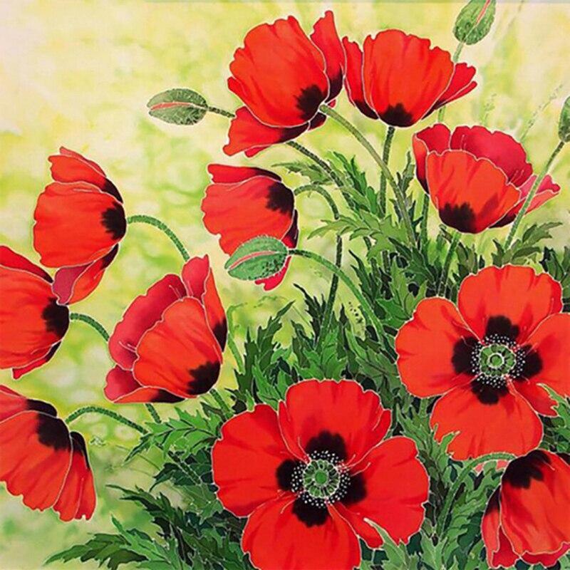 DIY 5D Diamond Painting Fresh Flower Diamond Embroidery Rose Flower Cross Stitch Full Round Drill Resin Home Decor Gift