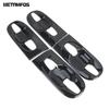 For Toyota Sienna   Carbon Fiber Chrome Side Door Handle Bowl Cover Trim Protector Sticker Bezel Accessories Car Styling