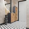 Chest Of Drawers 2D Grafit-Wotan Two-Door Cabinet Anthracite Rob
