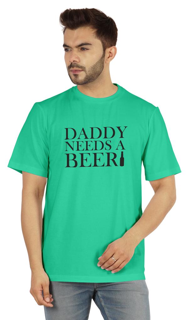 Inkmeso Graphic Tshirt For Men  s   Daddy Needs A Beer   Funny Quotes Dad  s Drinking Tee