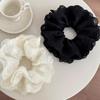 Women's Embroidered Double Lace Crochet Scrunchie