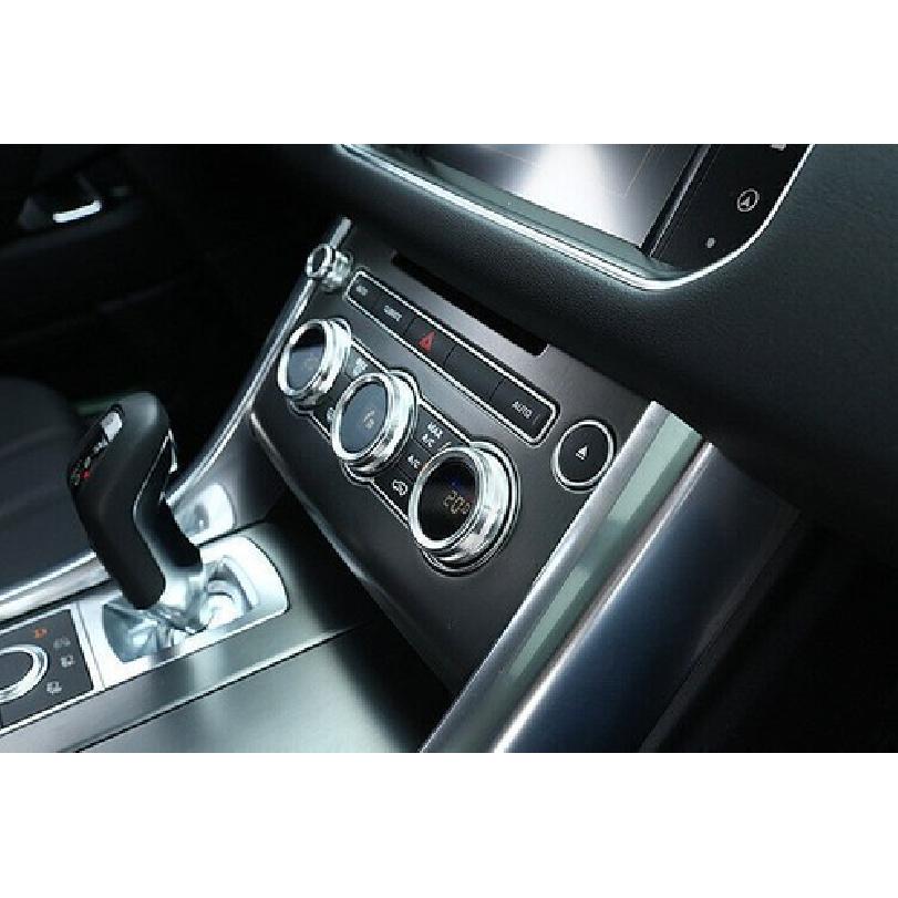For Range Rover L405 2013-2017 Silver Aluminum Console Volume Switch Button Ring
