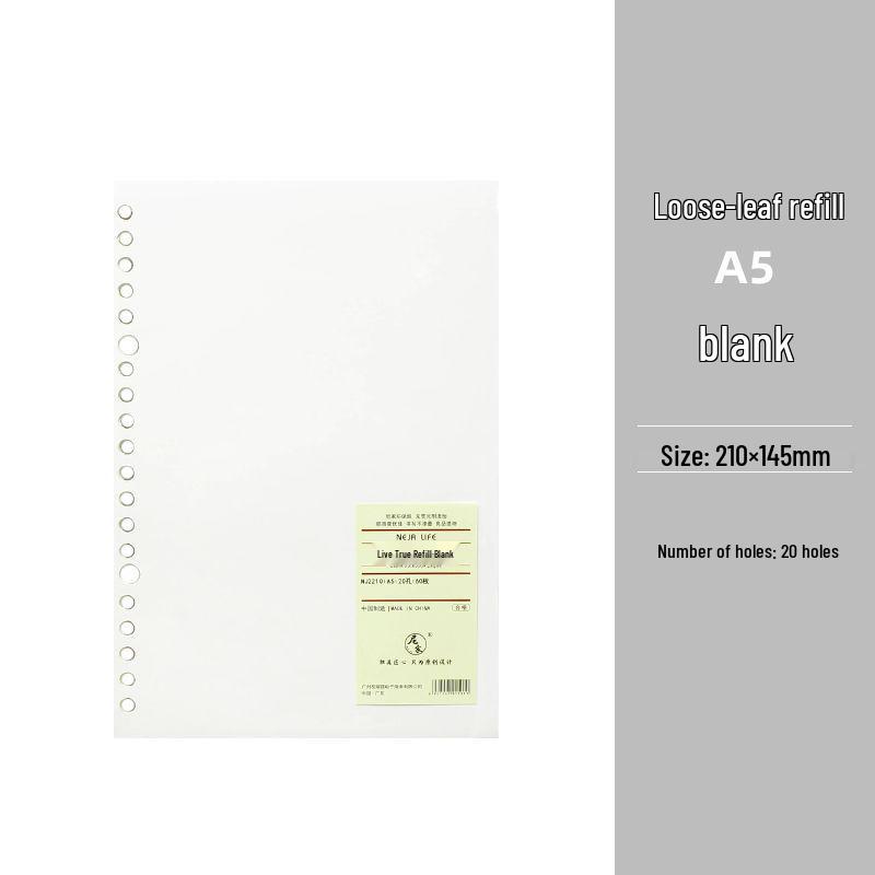 Smooth Loose-Leaf Notebook with Removable Pages for Postgraduate Exams