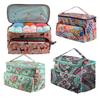 Crochet Supply Bag for Knitting Projects, Carry Bag with Guide Eyelets, Front Pocket and Covered Main Section for Daily Use