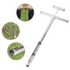 Soil Sampler Kit, Stainless Steel T-Type Soil Sampler with Sample Bag, for Agriculture, Soil Sampling, and Plant Care, 42x19.8x2cm