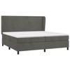 Maison Exclusive - Rete a doghe per letto e materasso Grigio scuro 200x200cm Velluto