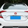 Car Steering Wheel Emblem H-Sticker Auto Front Grille Trunk Modification Accessory For Honda Civic 8th 9th 9.5th 10th Generation