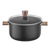 Zhishi 26CM Maifan Stone Non-Stick Soup Pot with Steamer & Ladle