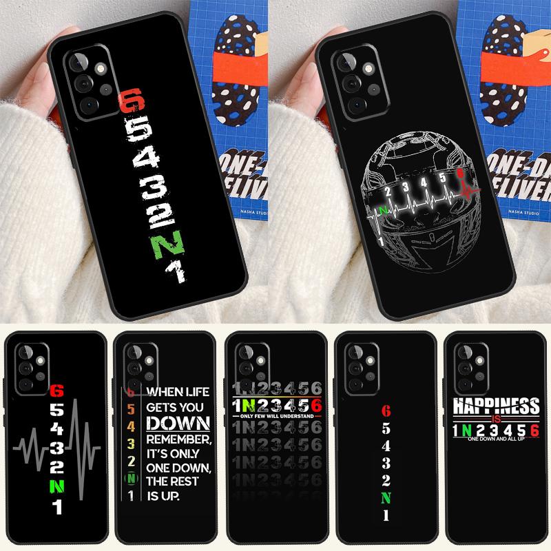 Motorcycle Gear For Samsung Galaxy A22 A32 A52 A54 A34 A14 A55 A35 A15 A53 A33 A13 A05 A06 A16 Phone Case